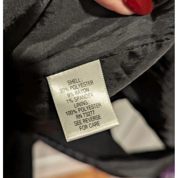 Elle Size Small Black Button Up Peacoat With Bow Coat - Picture 7 of 8